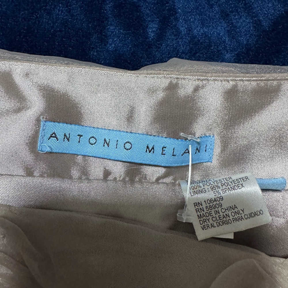 ANTONIO MELANI Beige Sequin Mini Skirt new no tags - Picture 3 of 8